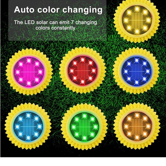 8 pack Solar ground Lighting New - Picture 2 of 8